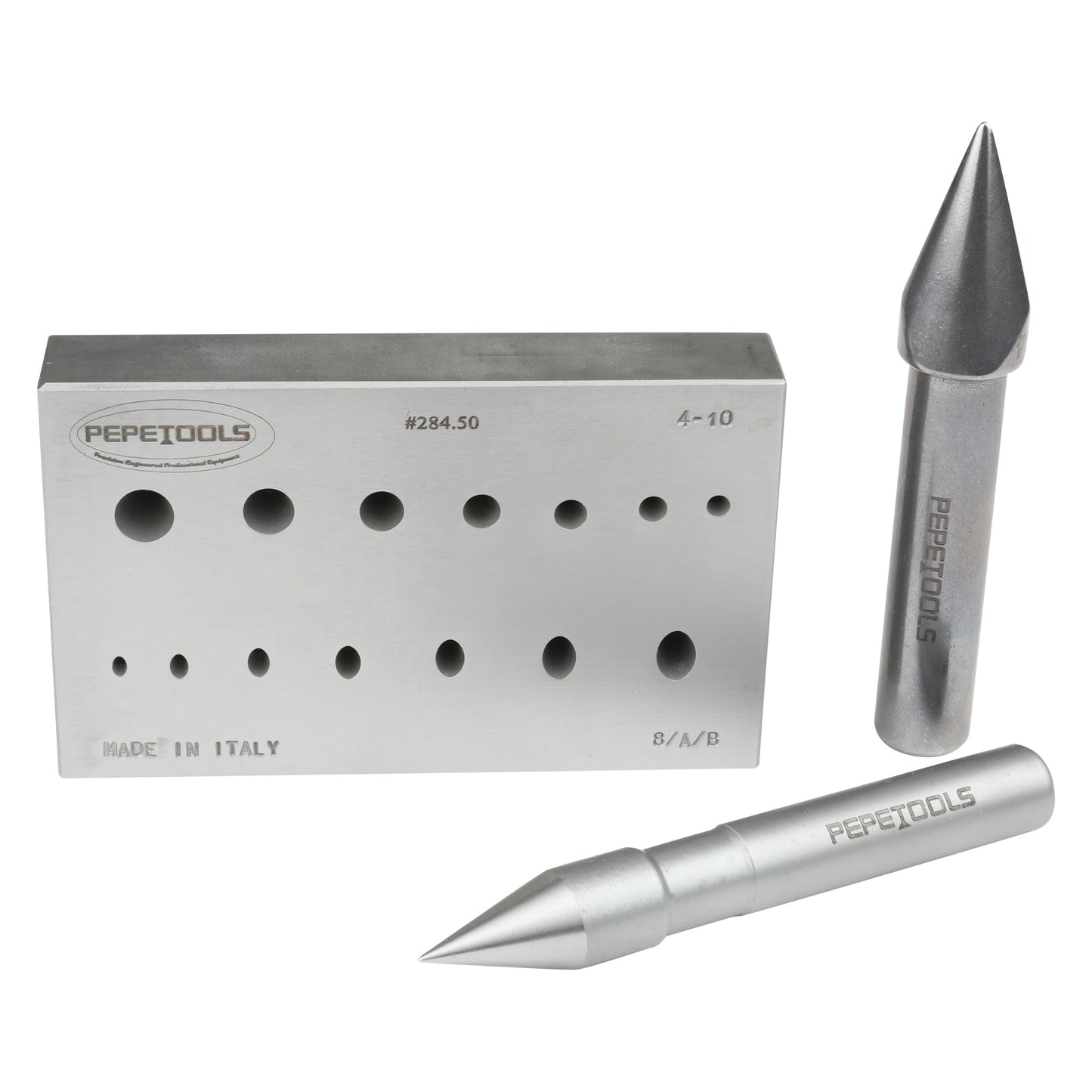 Round & Oval Combo Bezel Forming Block, 7 Round & 7 Oval Shapes