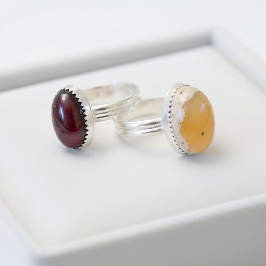 Center Stage: Stone Set Rings Workshop with Deb Mauser Madison NC August 7, 2026