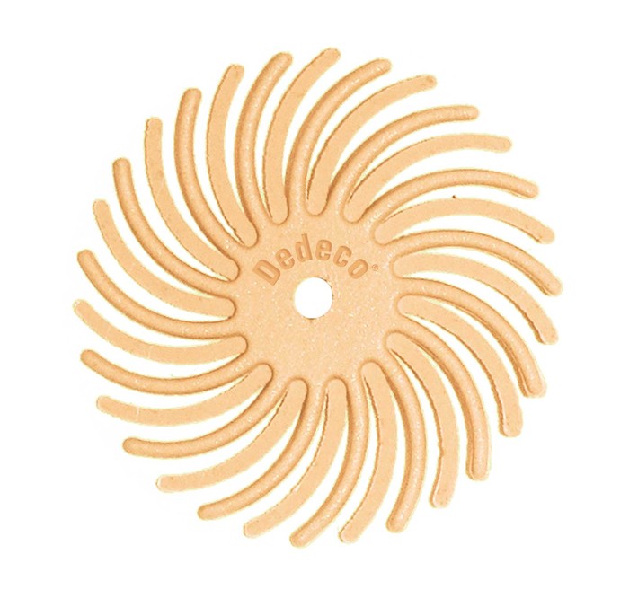7/8" Radial Discs - Peach 6 Micron (Extra-Fine) 1/16" Arbor (12 pack) - Clay Revolution