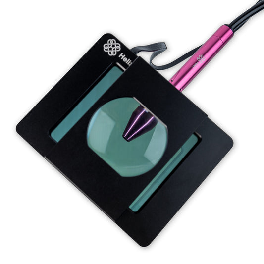 Auto Darkening Screen with Magnification, Foldable, for Permanent Jewelry Welders - Clay Revolution