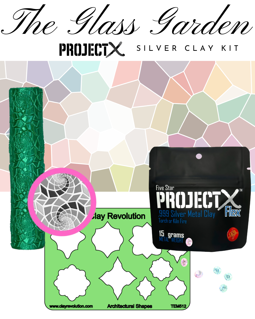 Project X Glass Garden Silver Clay Kit