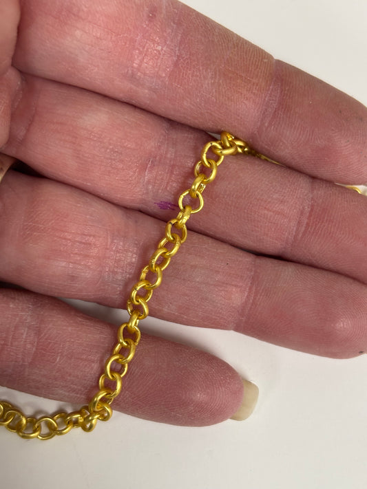 Chain: Gold-Plated Rolo 3mm