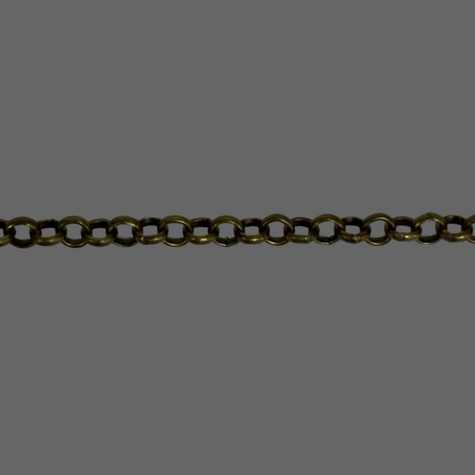 Chain: Antique Bronze Rolo 3mm