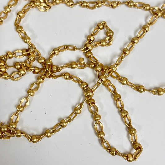 Chain: Matte Gold Plated Artisan Links