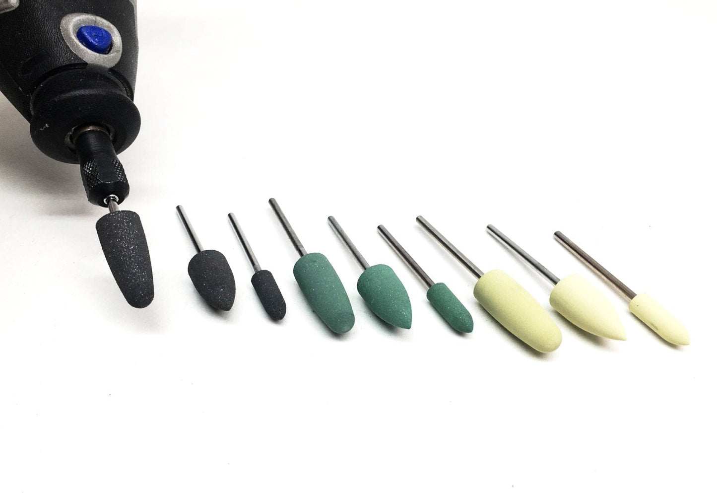 Diamond Rubber Polisher Bullet Set (9 piece set) - Clay Revolution