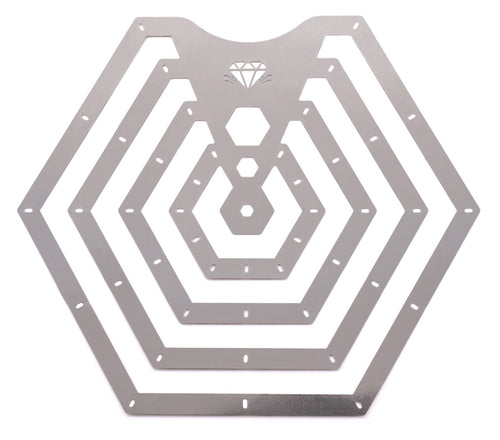 NEW!! Hexagon Carving Metal Rib