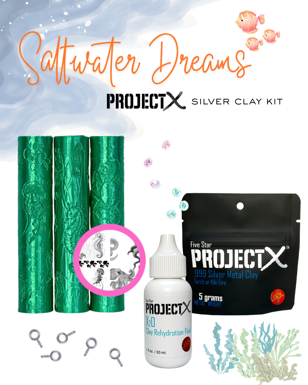 Project X Saltwater Dreams Silver Clay Kit