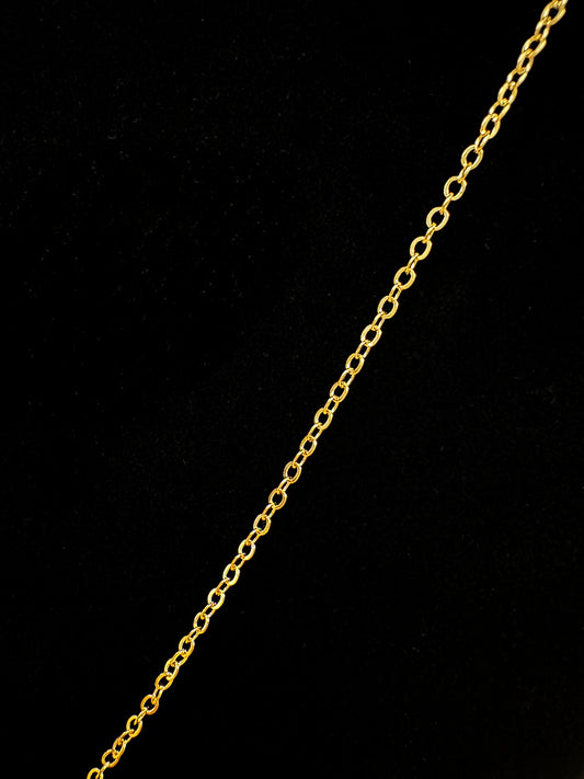 Gold Plated Necklace 24"