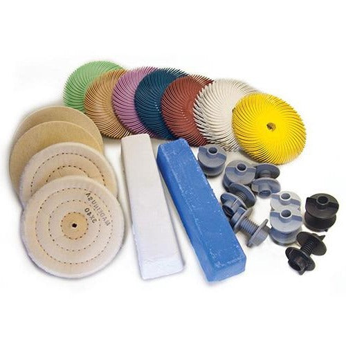 Bench Lathe Polishing Kit, 57 piece set - Wayne Werner by Foredom - Clay Revolution