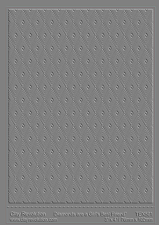 Diamonds Are A Girl's Best Friend Texture Sheet - ClayRevolution