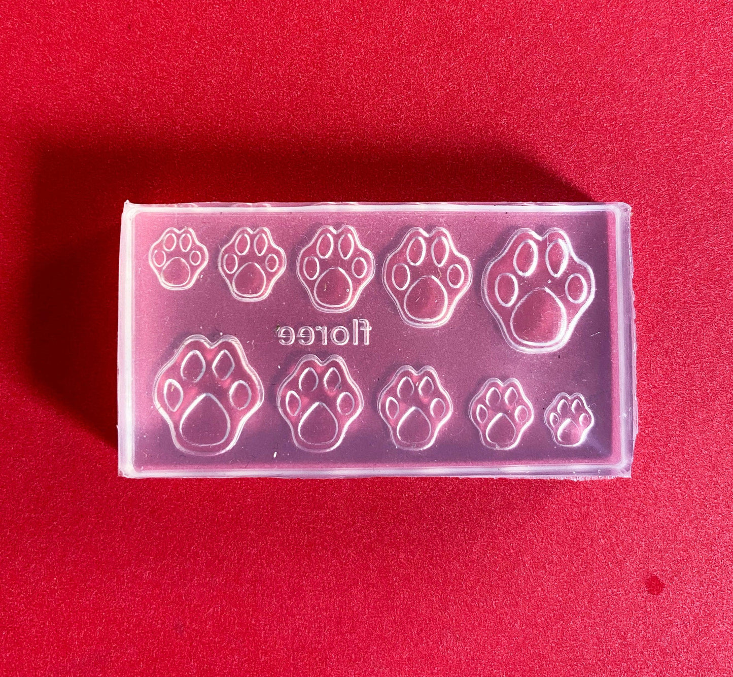 Paw Print Mini Mold - ClayRevolution