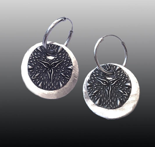 Sterling Silver Hoop Earrings 38mm - ClayRevolution