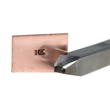 Cargar imagen en el visor de la galería, Jewelers Metal Stamp, Hardened Steel, Hallmarking