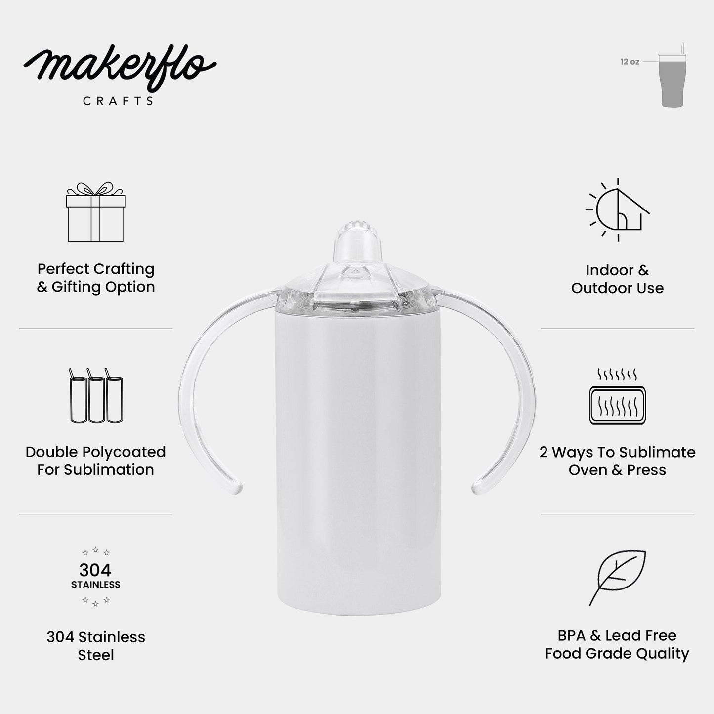 12oz Straight Sippy Cup Duo - Clay Revolution