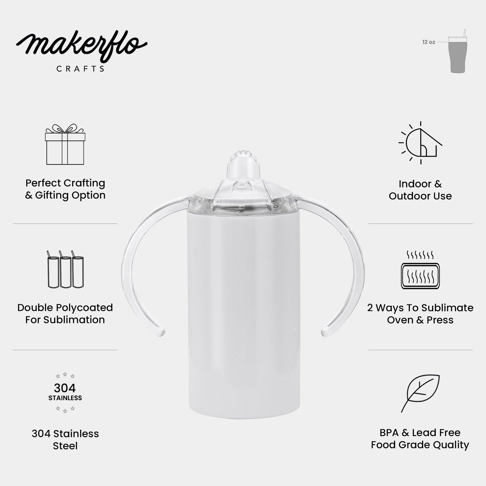 12oz Straight Sippy Cup Duo - Clay Revolution