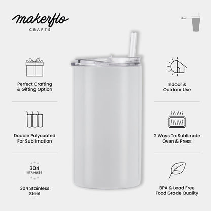 14oz Skinny Tumbler - Clay Revolution