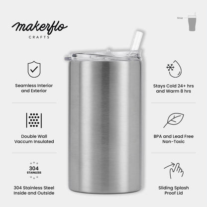 14oz Skinny Tumbler - Clay Revolution
