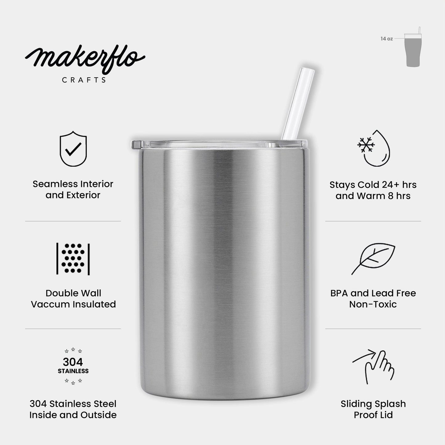 14oz Thick Tumbler - Clay Revolution