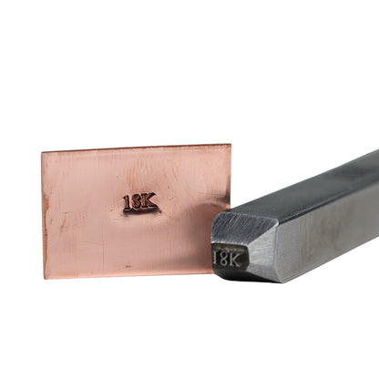 Jewelers Metal Stamp, Hardened Steel, Hallmarking - Clay Revolution