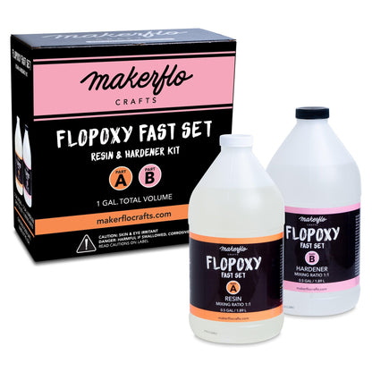Flopoxy Fast Set Resin + Hardener Epoxy - Clay Revolution