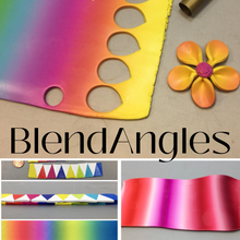 Cargar imagen en el visor de la galería, BlendAngles Skinner Ombre Gradient blend clay templates for Pasta Machine