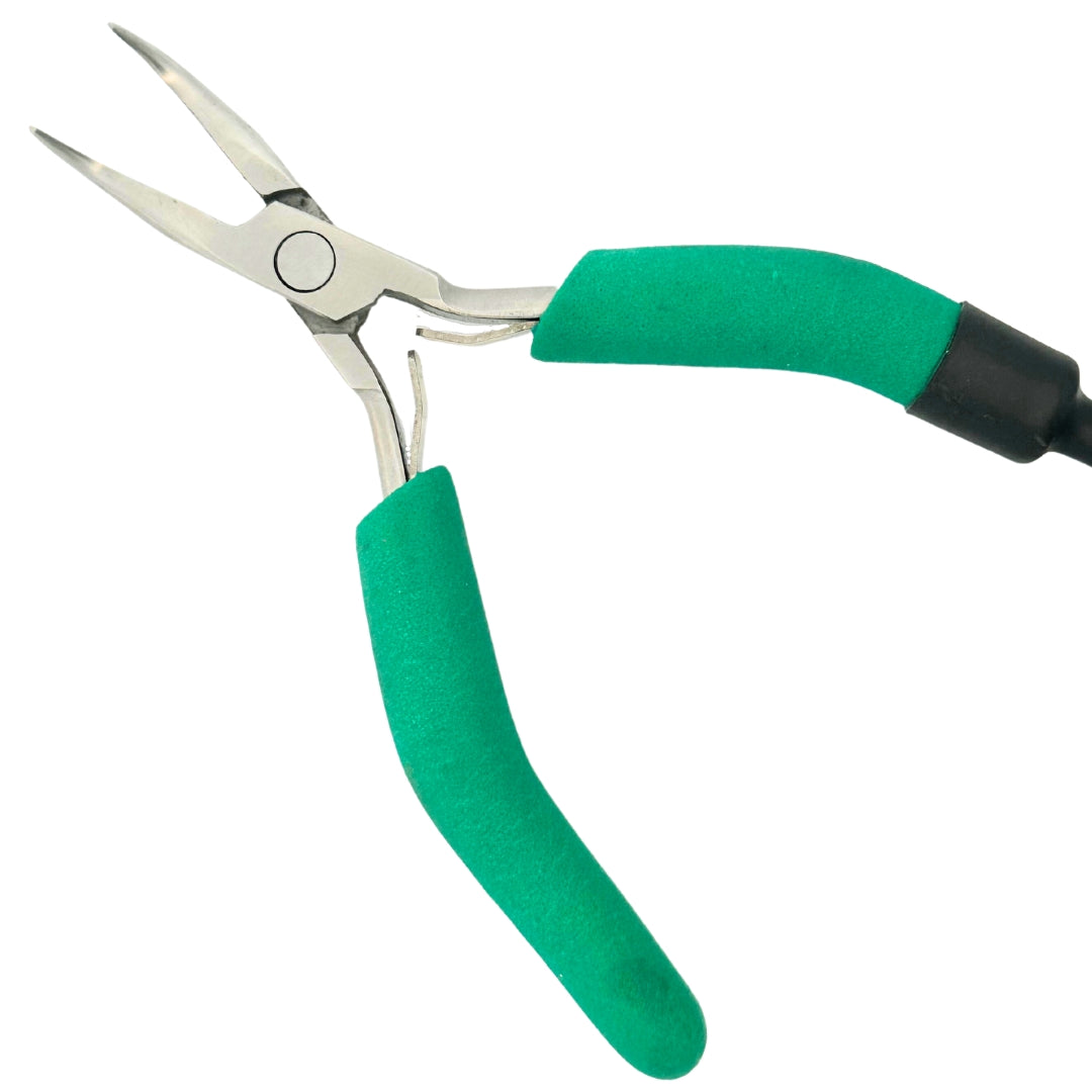 Grounded Bent Nose Pliers for Permanent Jewelry - Clay Revolution