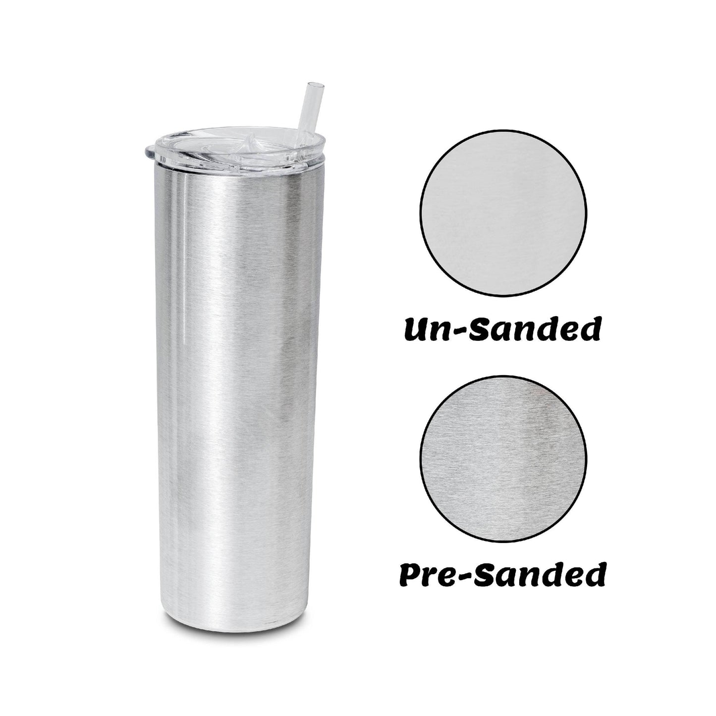 Pre-Sanded 20oz Skinny Tumbler - Clay Revolution