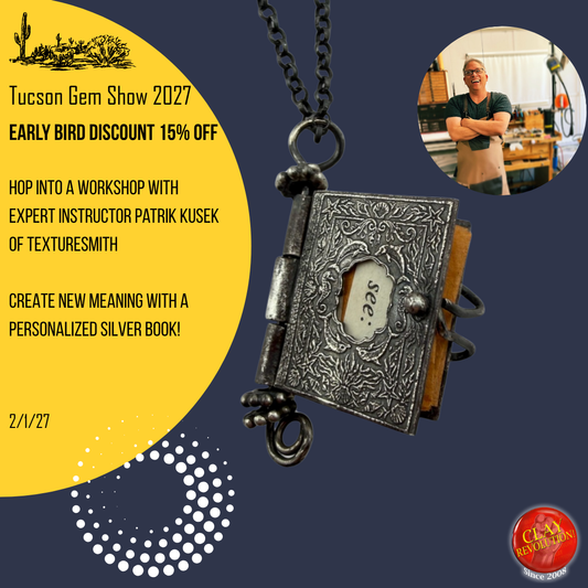 Metal Clay Book with Patrik Kusek 2-1-27 Tucson
