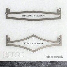 Charger l&#39;image dans la galerie, Steep Chevron Ring Band Soldering Stencils