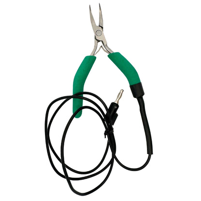 Grounded Bent Nose Pliers for Permanent Jewelry - Clay Revolution