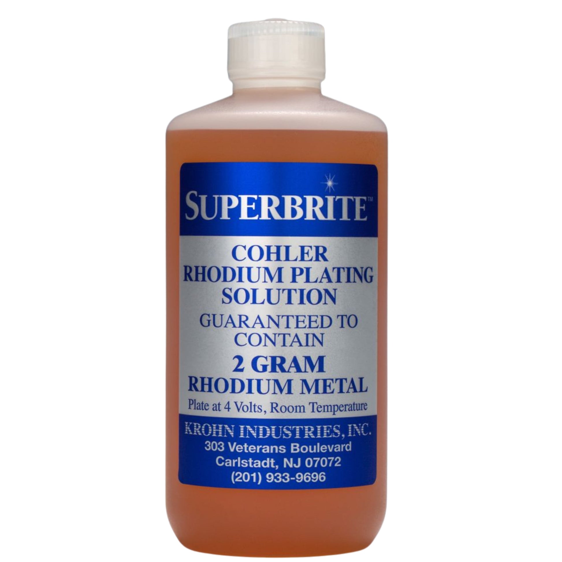 Cohler Superbrite Rhodium "White Gold" Bath Plating Solution - Clay Revolution