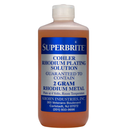 Cohler Superbrite Rhodium "White Gold" Bath Plating Solution - Clay Revolution