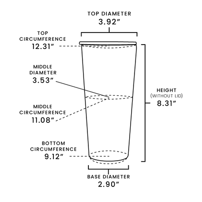 32oz Tapered Tumbler - Clay Revolution