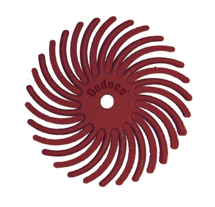 7/8" Radial Discs - Red 220 Grit 1/16" Arbor (12 pack) - Clay Revolution