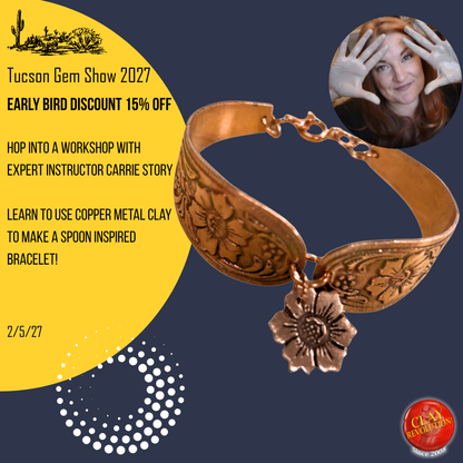 Bent out of Shape: Copper Bracelet with Carrie Story 2-5-27 Tucson