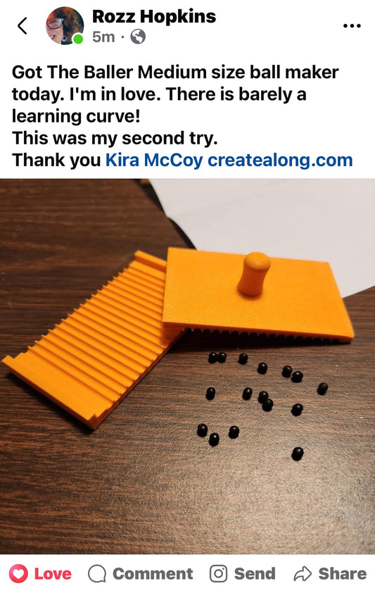 The BALLER polymer clay tiny petal bead ball making tool - Clay Revolution