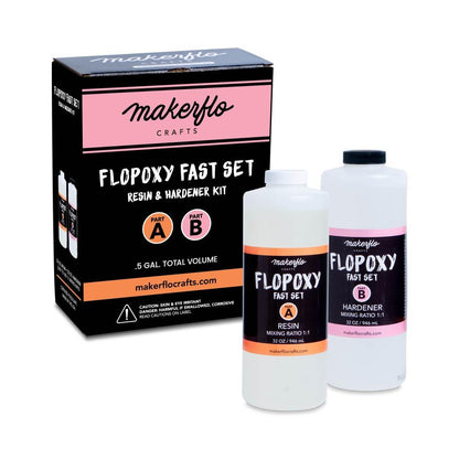 Flopoxy Fast Set Resin + Hardener Epoxy - Clay Revolution