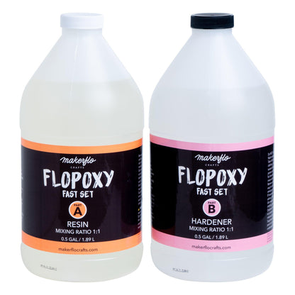Flopoxy Fast Set Resin + Hardener Epoxy - Clay Revolution