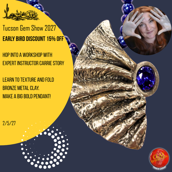 Dramatic Fan Fold Pendant with Carrie Story 2-5-27 Tucson