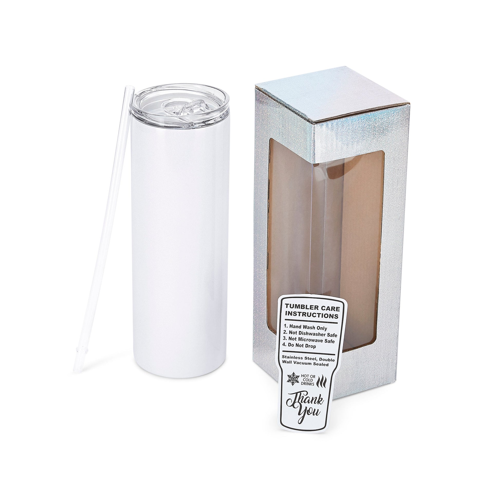 20oz Skinny Tumbler Glitter Shimmer - Clay Revolution