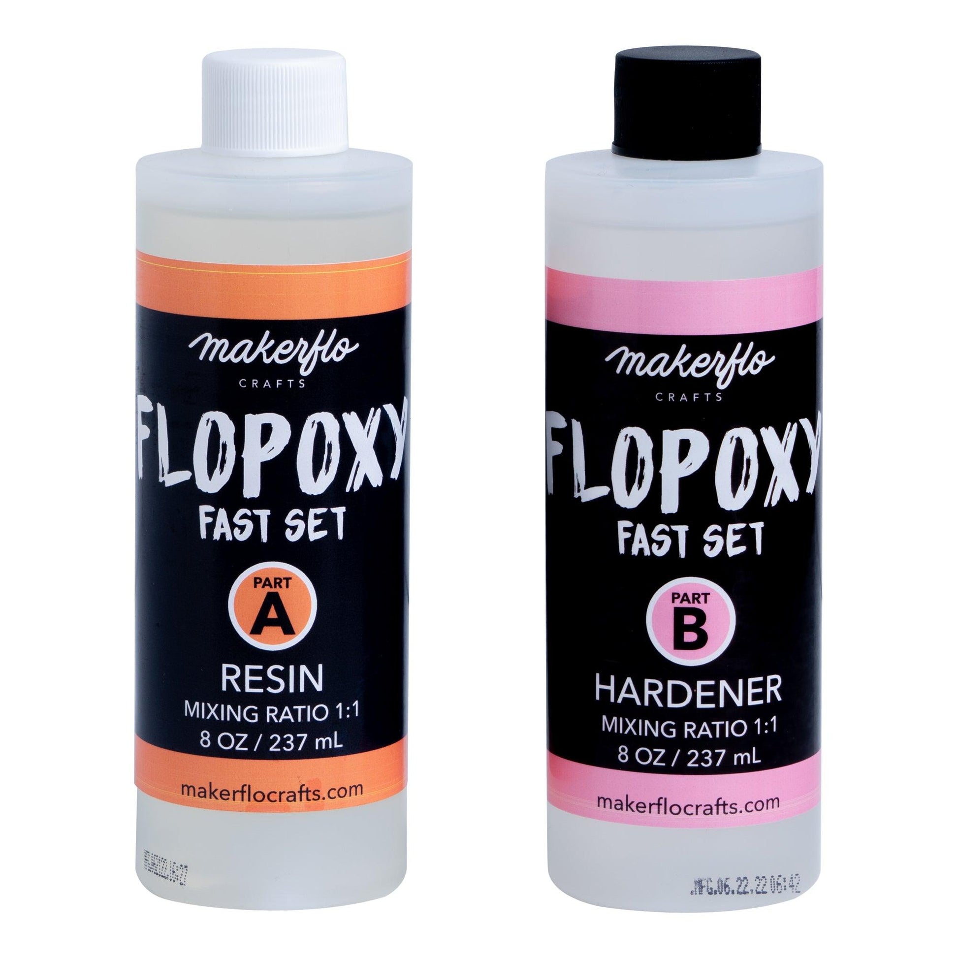 Flopoxy Fast Set Resin + Hardener Epoxy - Clay Revolution
