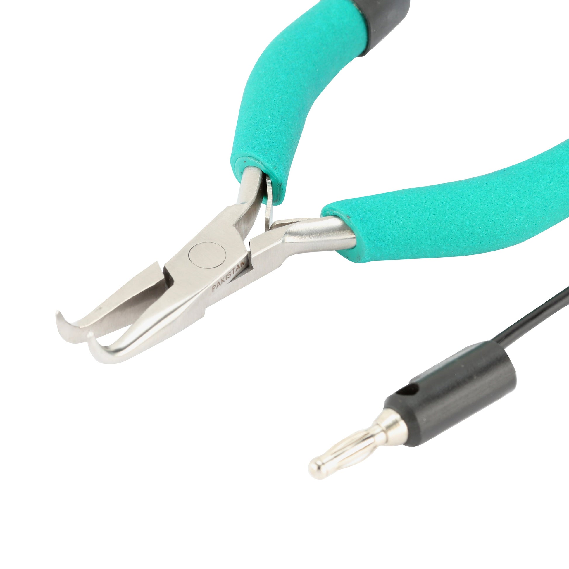 Grounded Bent Nose Pliers for Permanent Jewelry - Clay Revolution