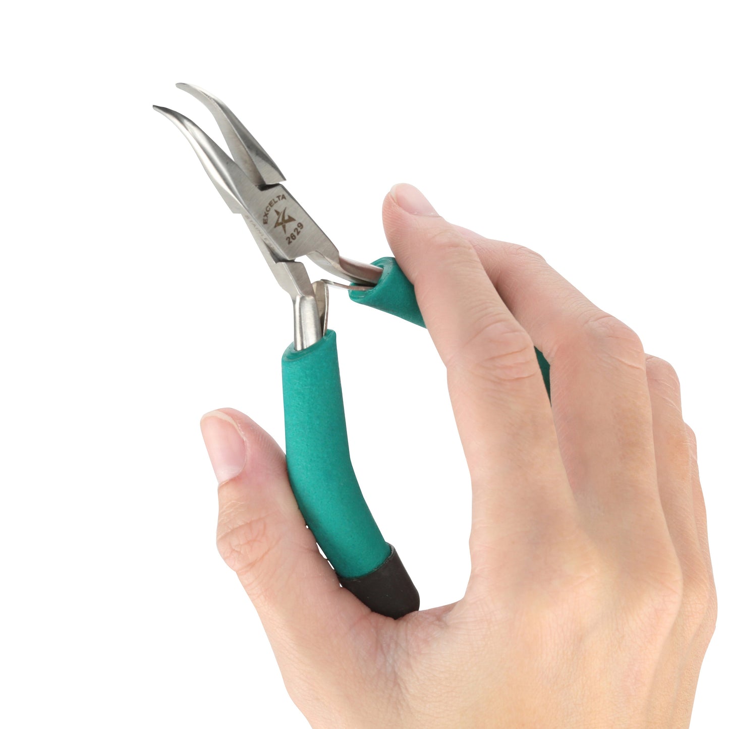 Grounded Bent Nose Pliers for Permanent Jewelry - Clay Revolution