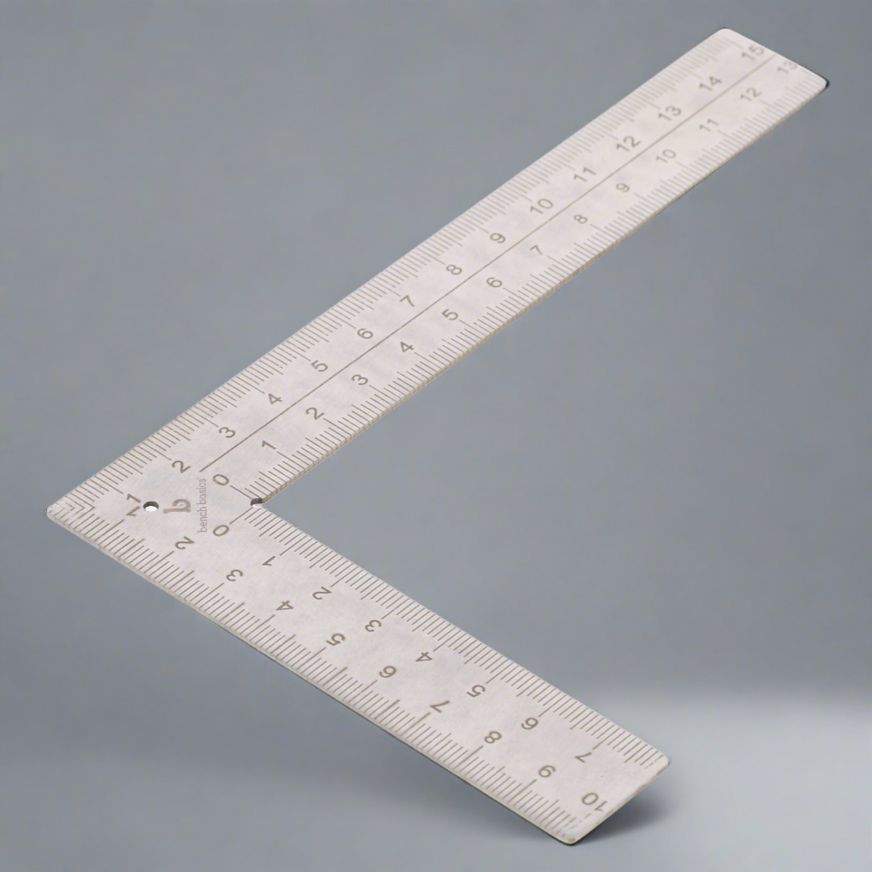 Square Metric Ruler for Metalsmiths and Jewelers, Stainless Steel, 90 ...