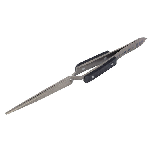 Titanium Tweezer, Cross Locking, Heavy Duty with Fine Point - Clay Revolution