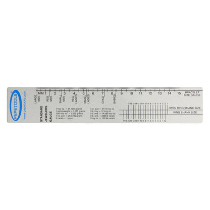 Standard Jeweler's Gauge Ruler – Ring & Bracelet Sizing Tool - Clay Revolution