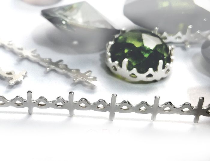 999 Fine Silver Pattern Bezel Wire