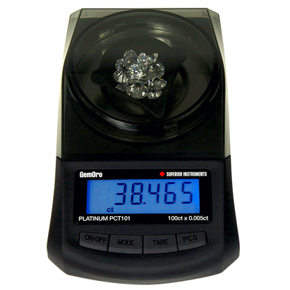 Portable Carat Scale, 100ct x 0.005ct - GEMORO PCT101 - Clay Revolution