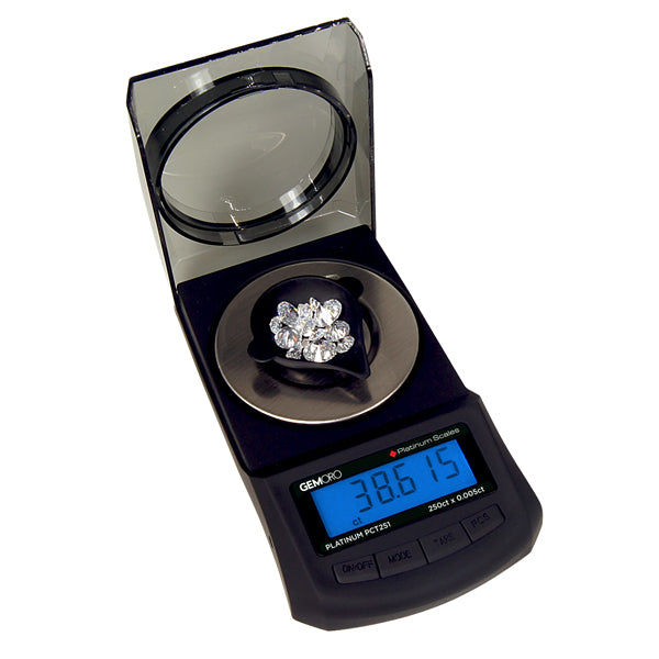 Premium Carat Scale, 250ct x 0.005ct - GEMORO Platinum PCT251 - Clay Revolution