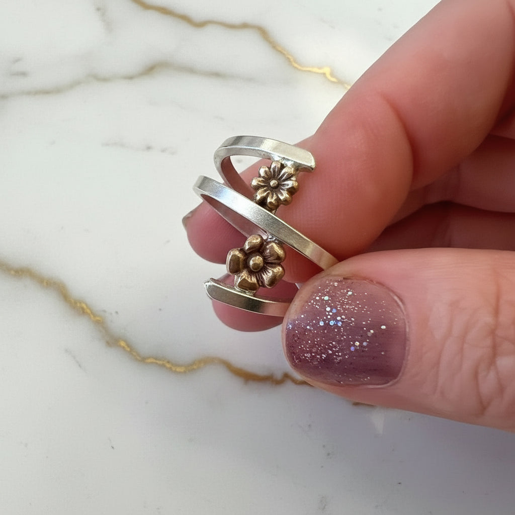 Secret Garden Floral wrap ring